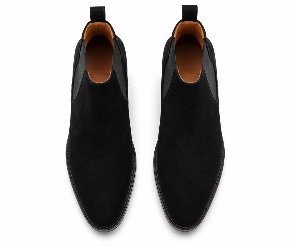 Moorfield Slim Chelsea Boot for Men - Goodyear Welted Suede Chelsea Boots