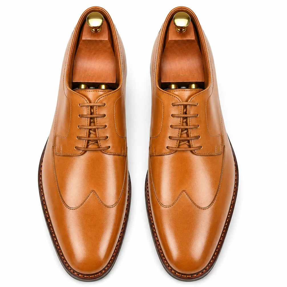 Matador Austerity Wingtip Derby for Men - Goodyear Welted Leather Formal Shoes