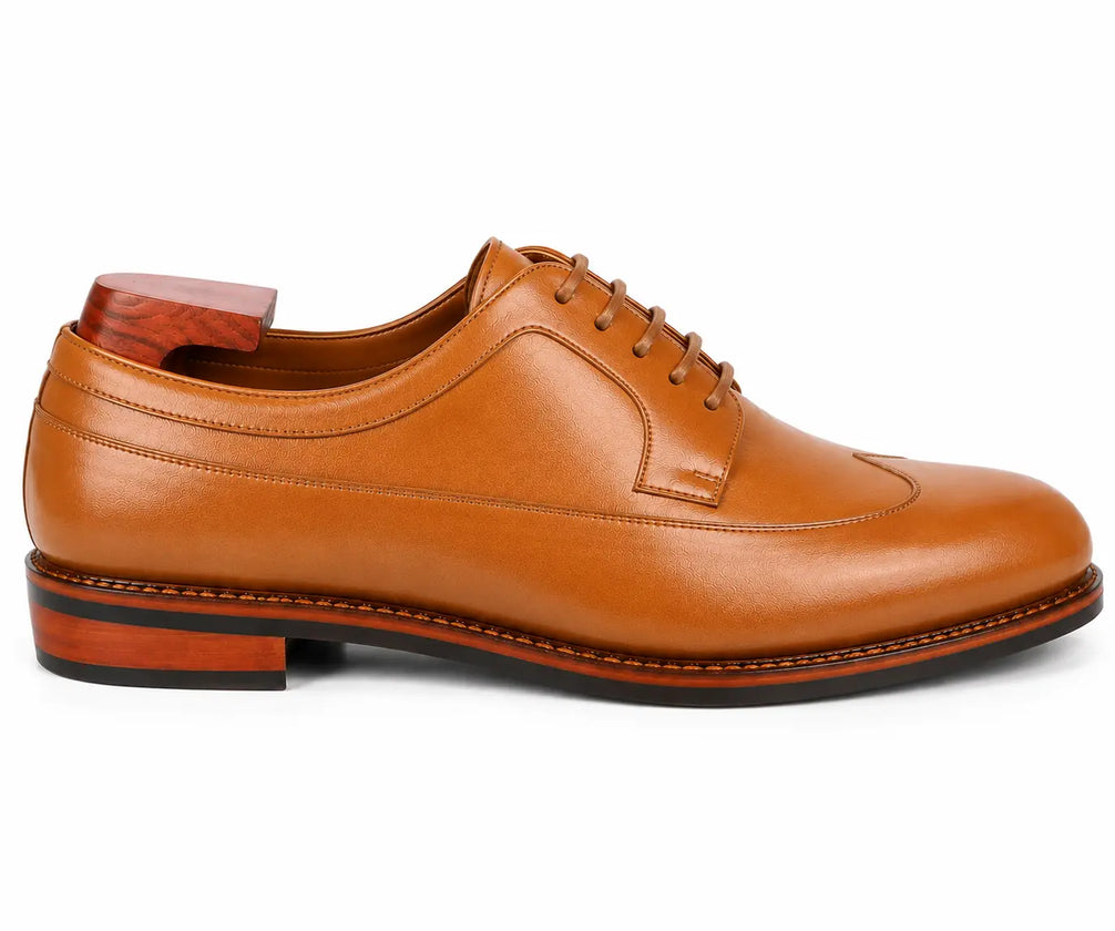Matador Austerity Wingtip Derby for Men - Goodyear Welted Leather Formal Shoes
