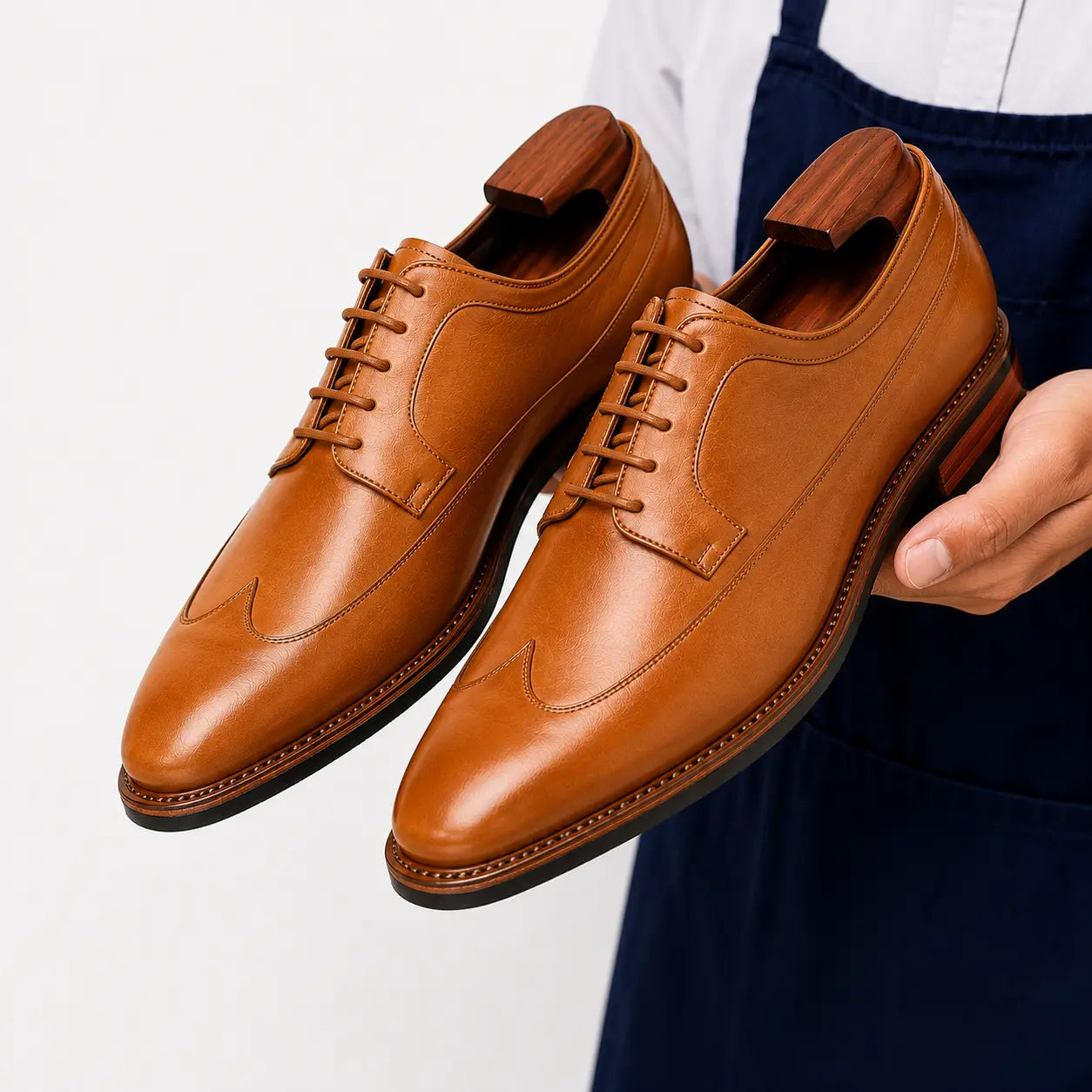 Matador Austerity Wingtip Derby for Men - Goodyear Welted Leather Formal Shoes