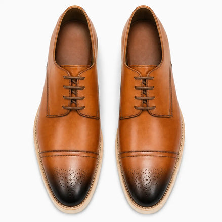 Moorland Cap-Toe Crepe-Sole Derby for Men - Goodyear Welted Leather Shoes