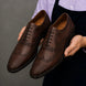 Mazaro Wingtip Brogue Oxford for Men - Goodyear Welted Full-Grain Leather Shoes
