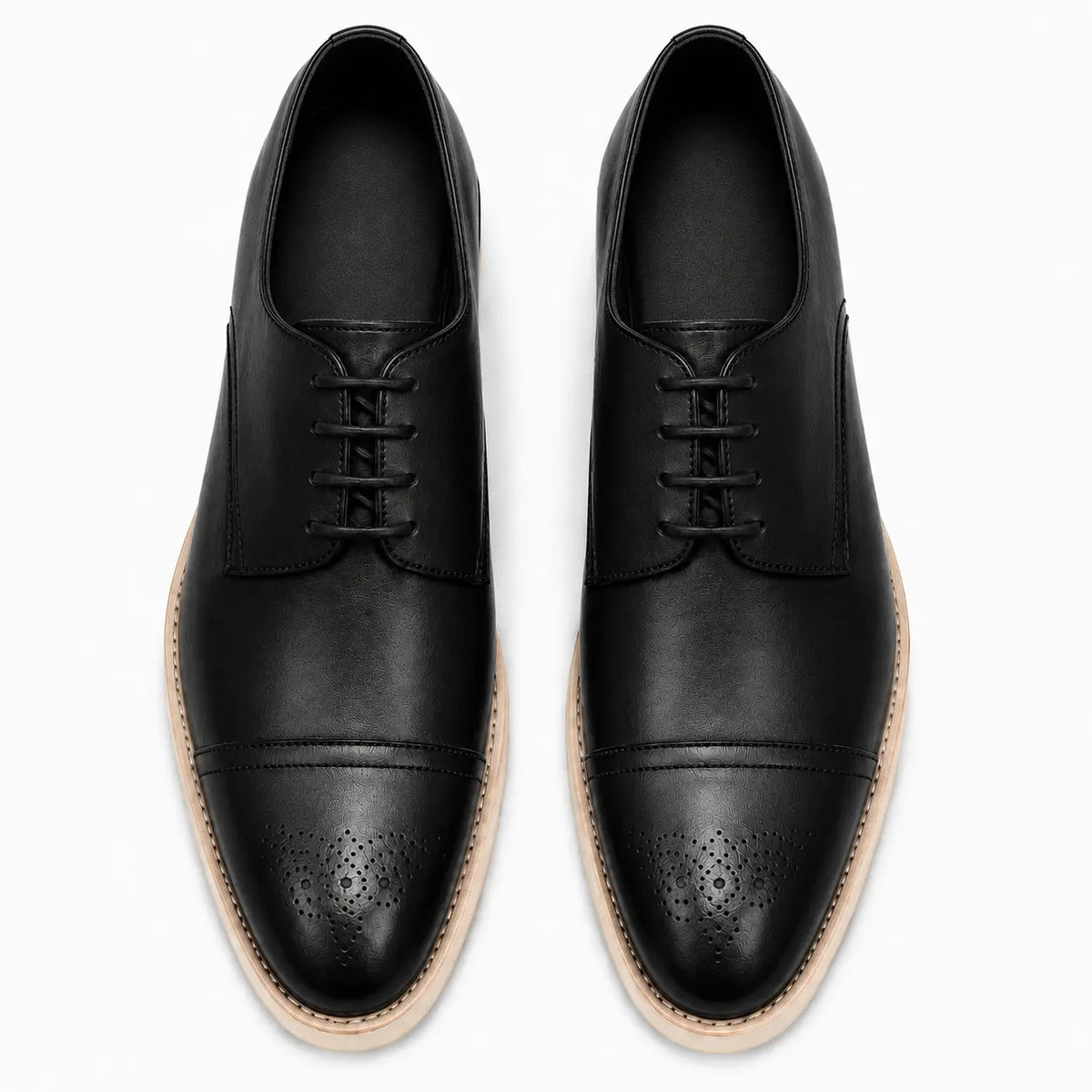 Moorland Cap-Toe Crepe-Sole Derby for Men - Goodyear Welted Leather Shoes