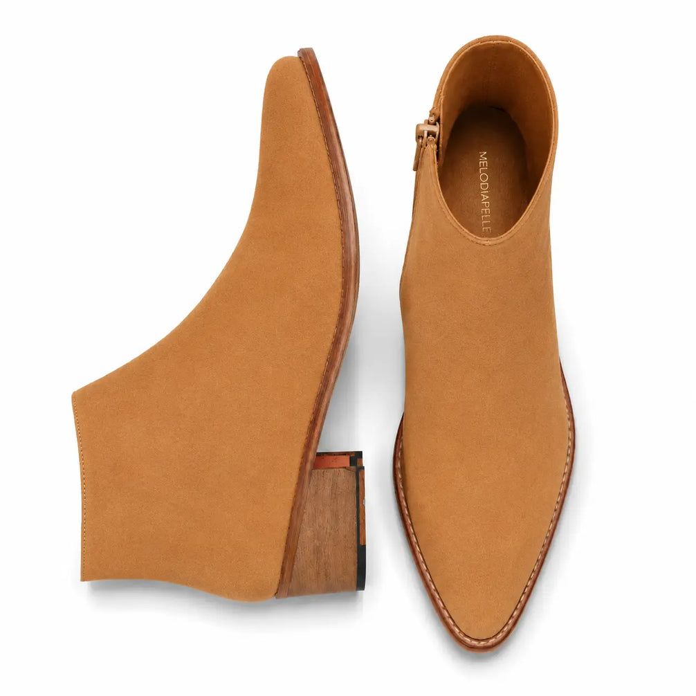 Malone Zip Ankle Boot for Men - Goodyear Welted Leather Boots with Block Heel