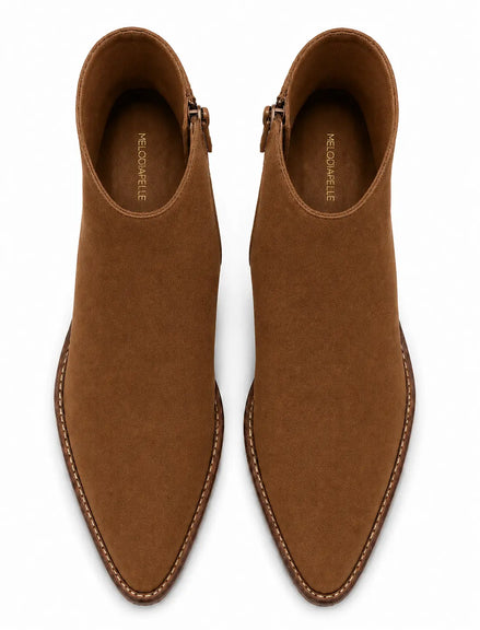 Malone Zip Ankle Boot for Men - Goodyear Welted Leather Boots with Block Heel