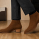 Malone Zip Ankle Boot for Men - Goodyear Welted Leather Boots with Block Heel