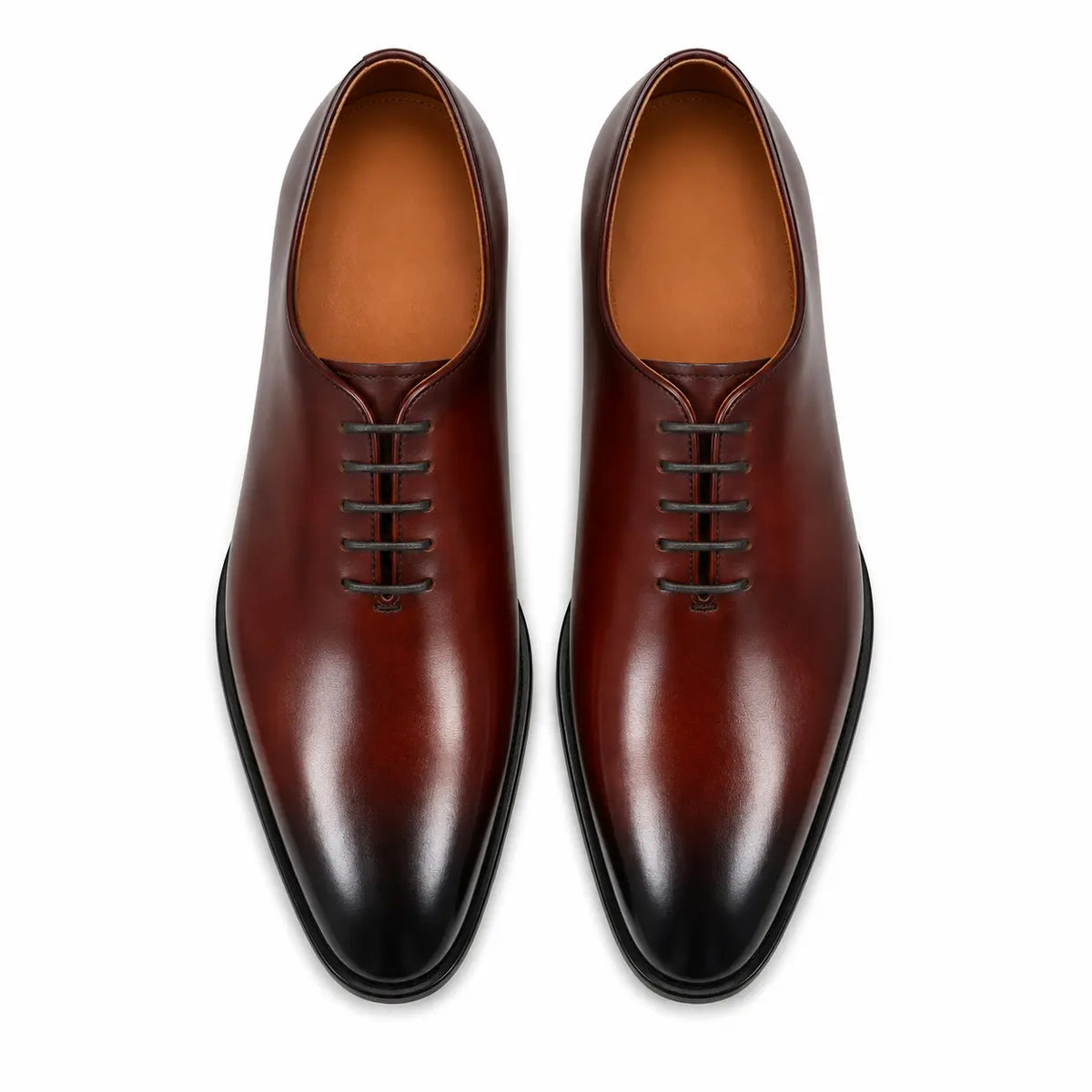 Modesto Wholecut Oxford for Men - Goodyear Welted Seamless Leather Dress Shoes
