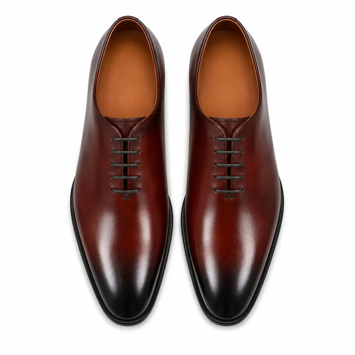 Modesto Wholecut Oxford for Men - Goodyear Welted Seamless Leather Dress Shoes