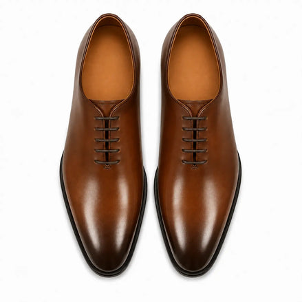 Modesto Wholecut Oxford for Men - Goodyear Welted Seamless Leather Dress Shoes