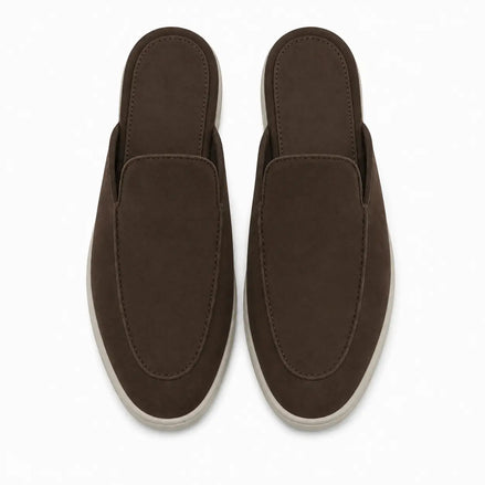 Melide Nubuck Cupsole Mule for Men - Backless Slip-On Summer Shoes