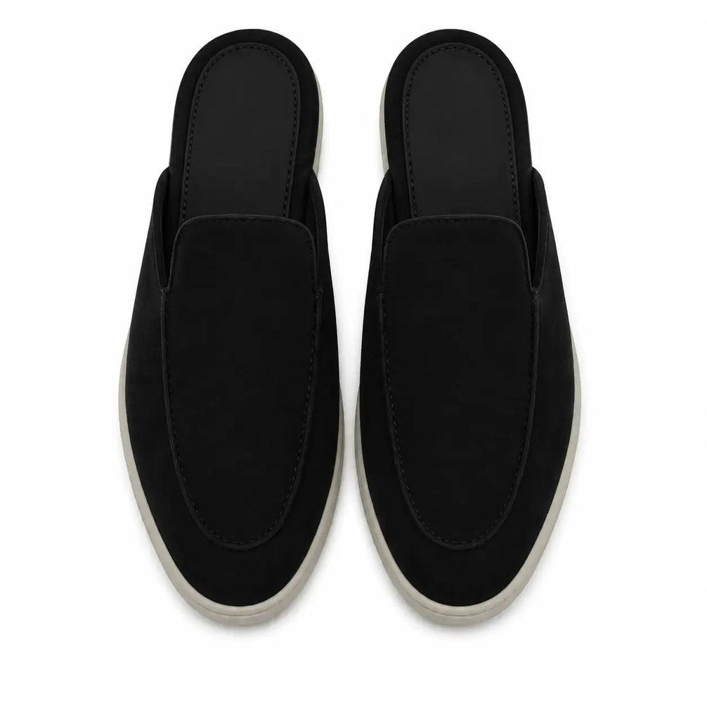 Melide Nubuck Cupsole Mule for Men - Backless Slip-On Summer Shoes
