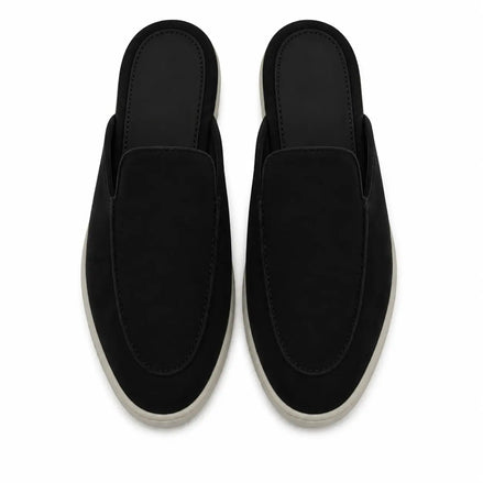 Melide Nubuck Cupsole Mule for Men - Backless Slip-On Summer Shoes