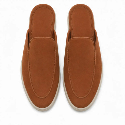 Melide Nubuck Cupsole Mule for Men - Backless Slip-On Summer Shoes