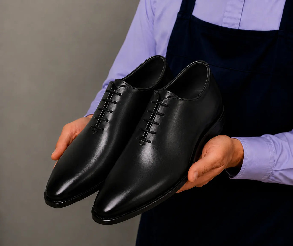Modesto Wholecut Oxford for Men - Goodyear Welted Seamless Leather Dress Shoes
