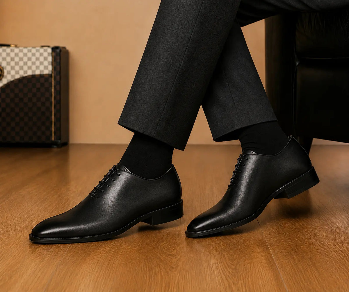 Modesto Wholecut Oxford for Men - Goodyear Welted Seamless Leather Dress Shoes