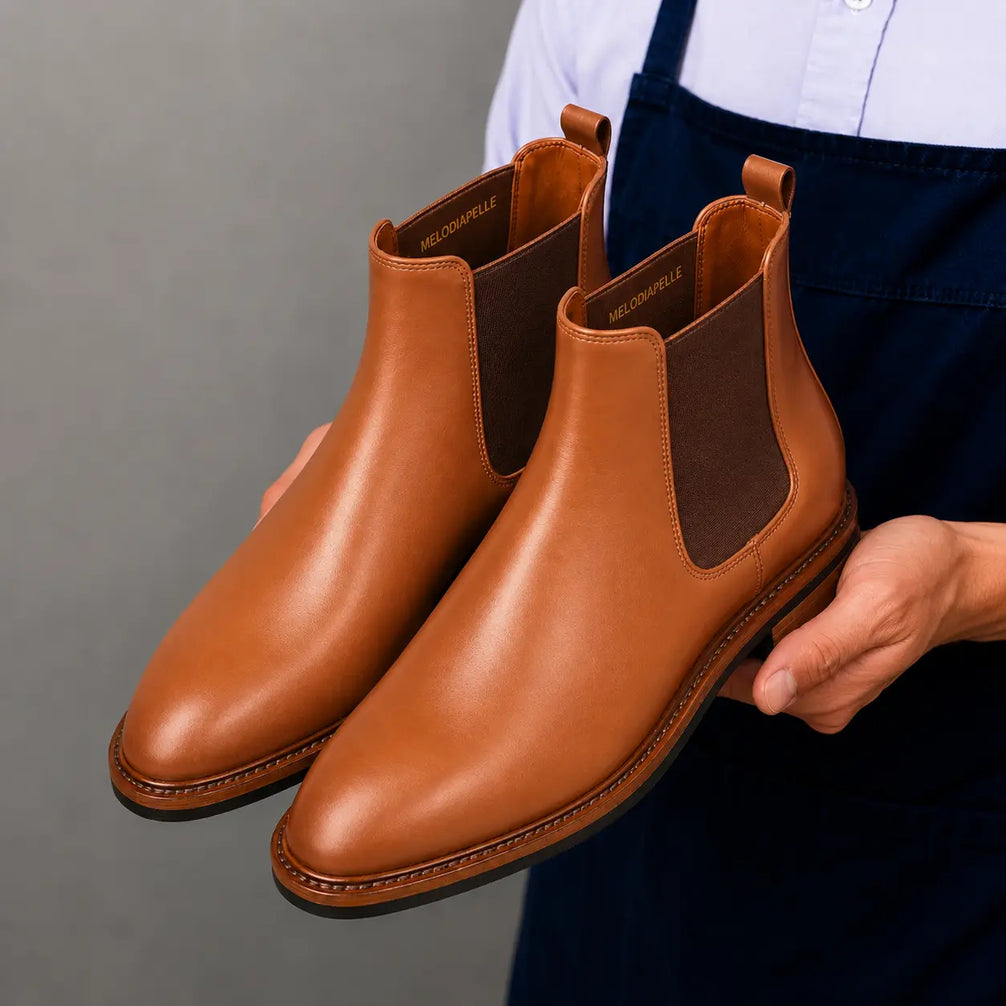 Mirage Chelsea Boot for Men - Goodyear Welted Full-Grain Leather Boots
