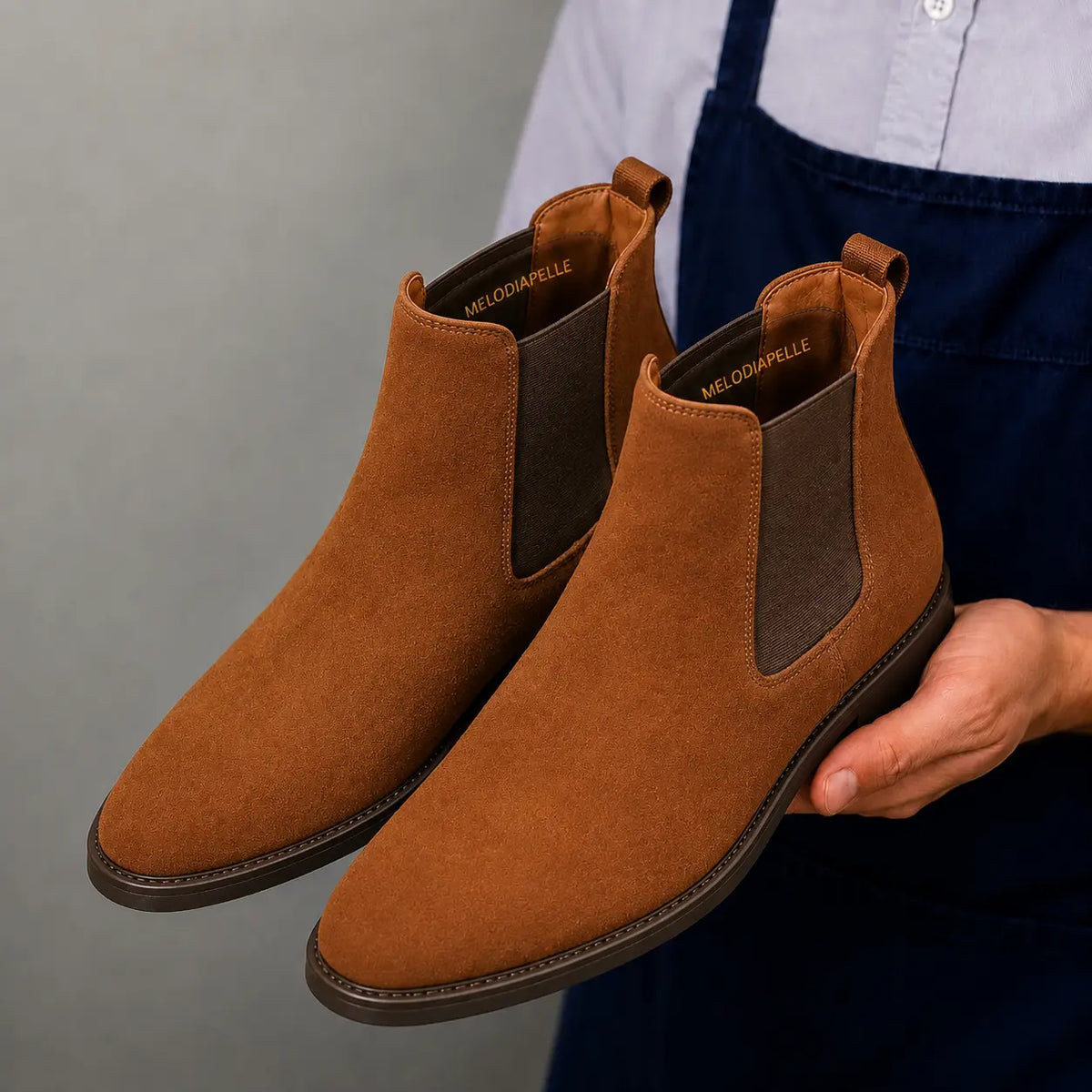 Moorgate Suede Chelsea Boot for Men - Goodyear Welted Leather Chelsea Boots