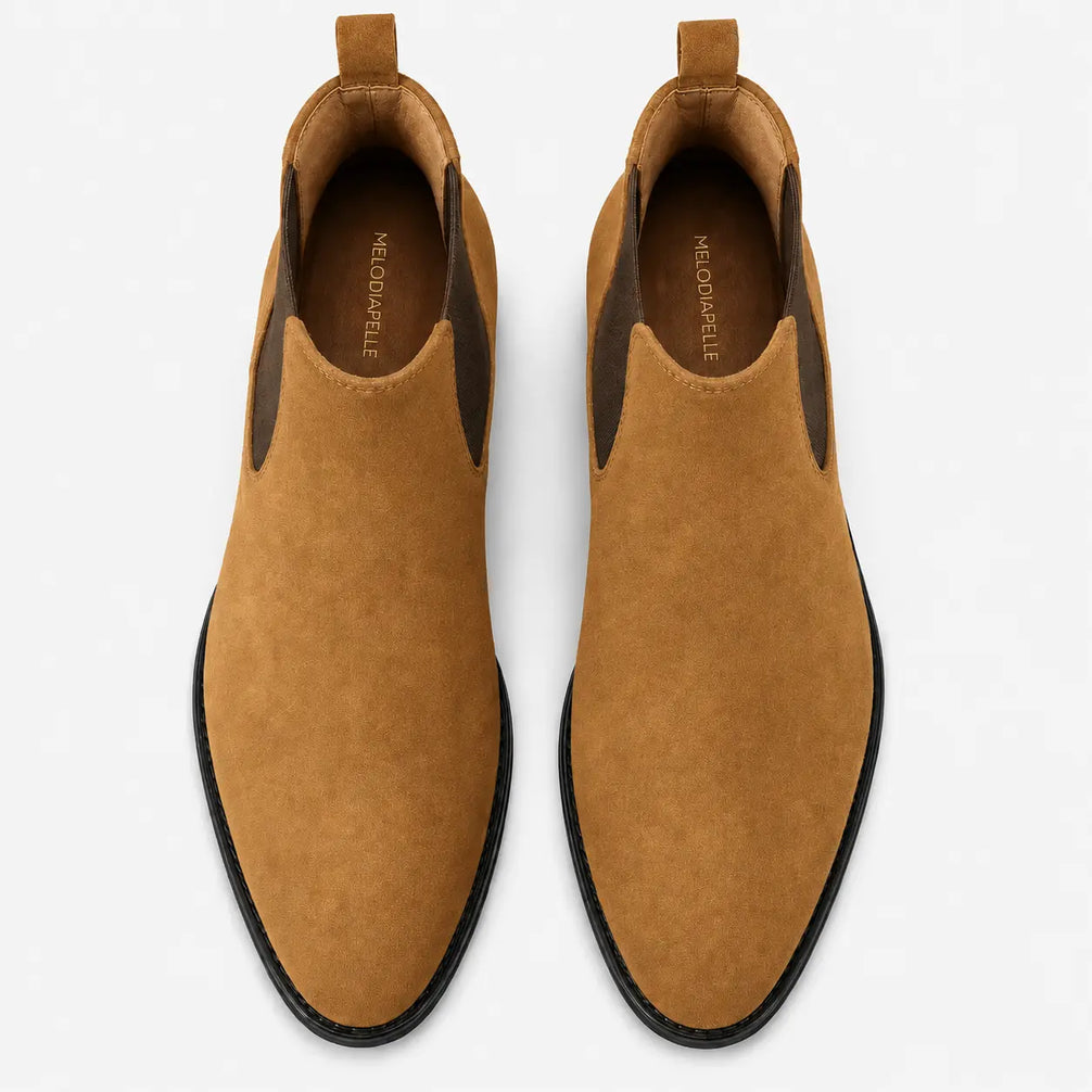 Moorgate Suede Chelsea Boot for Men - Goodyear Welted Leather Chelsea Boots