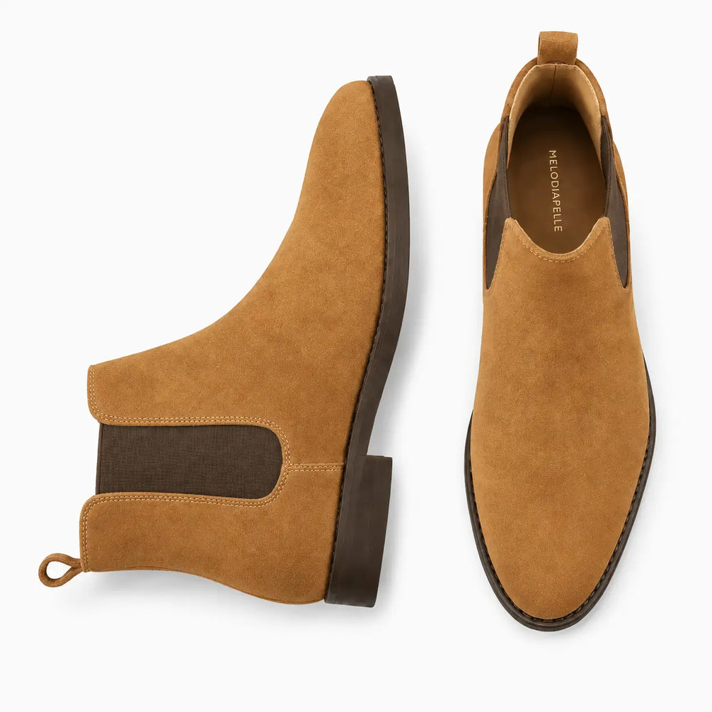 Moorgate Suede Chelsea Boot for Men - Goodyear Welted Leather Chelsea Boots