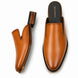Mantova Burnished Leather Mule for Men - Backless Open-Heel Dress Shoes