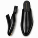 Mantova Burnished Leather Mule for Men - Backless Open-Heel Dress Shoes