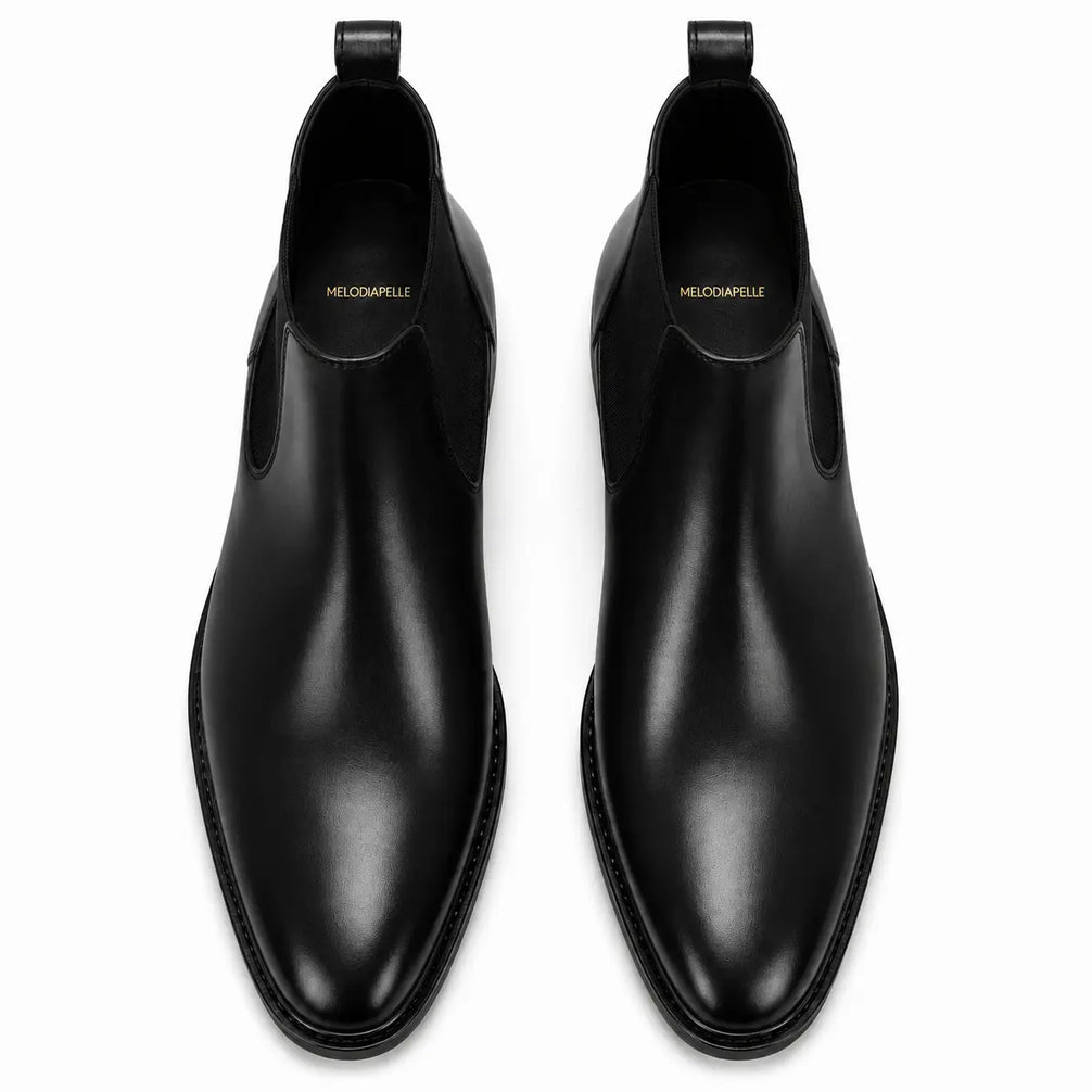 Malacca Chelsea Boot for Men - Goodyear Welted Burnished Leather Boots