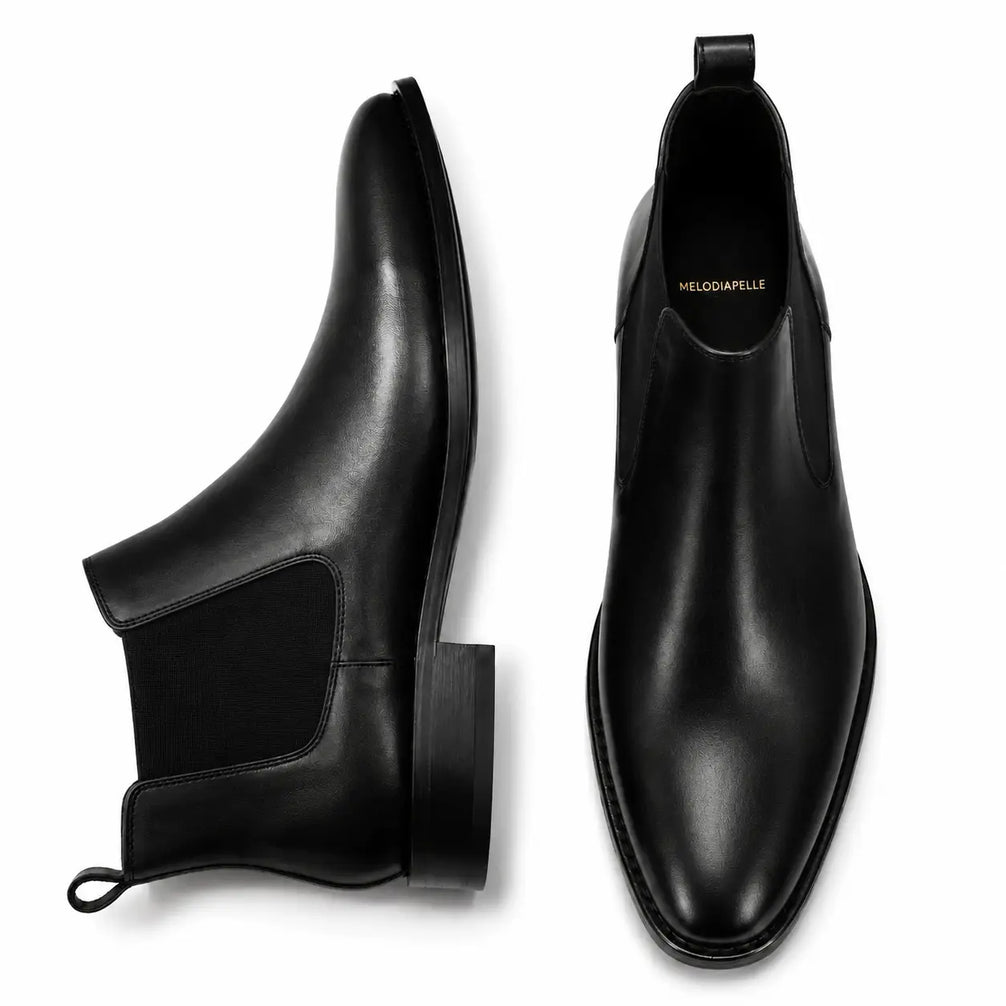 Malacca Chelsea Boot for Men - Goodyear Welted Burnished Leather Boots