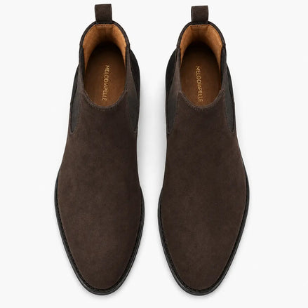 Moorgate Suede Chelsea Boot // Jet Black
