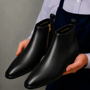 Molino Zip Ankle Boot // Cognac Burnished