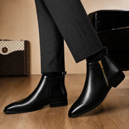 Molino Zip Ankle Boot // Cognac Burnished