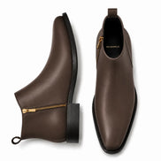 Molino Zip Ankle Boot // Cognac Burnished
