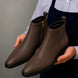 Molino Burnished Zip Ankle Boot for Men - Handmade Leather Ankle Boots