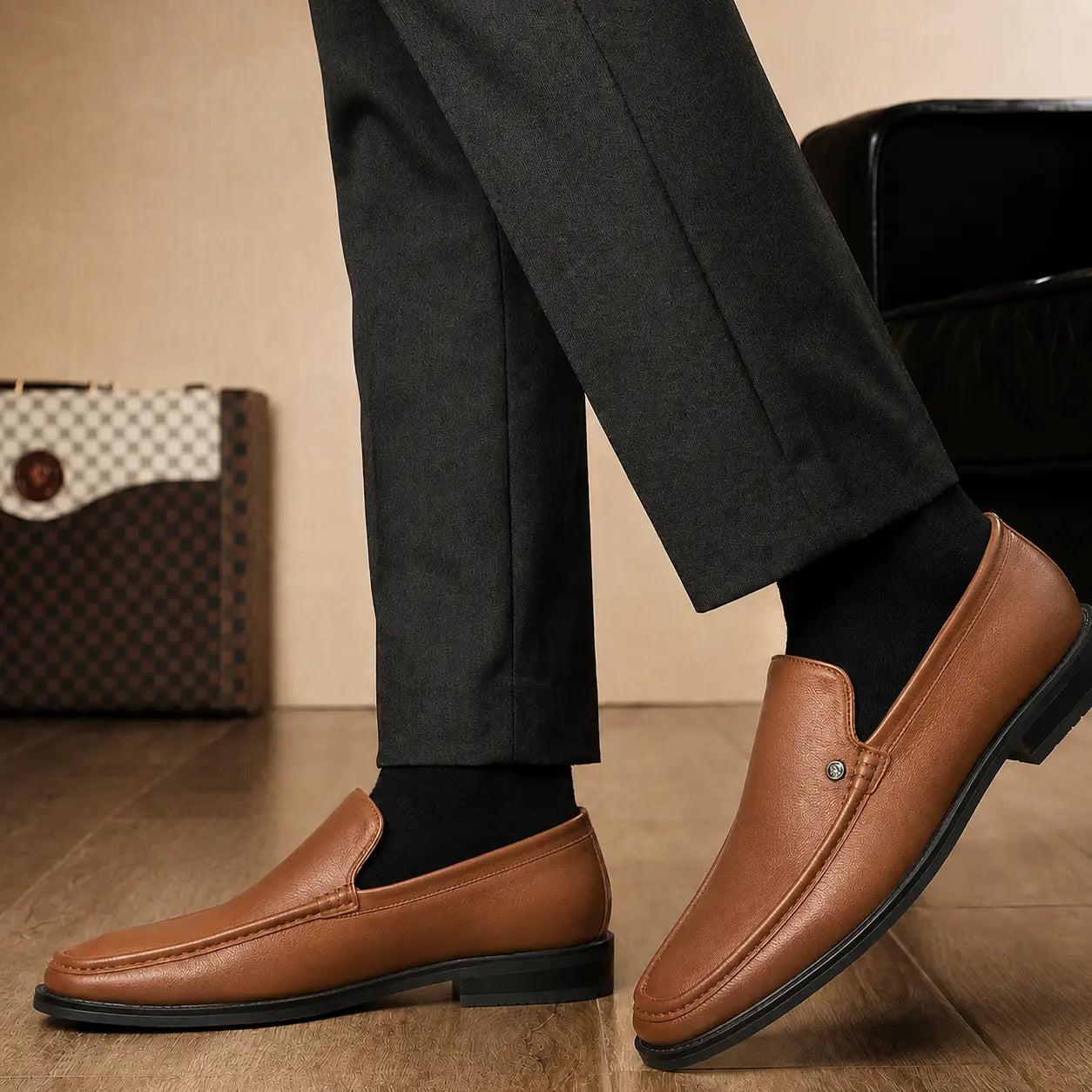 Montoya Driving Loafer // Nero Black
