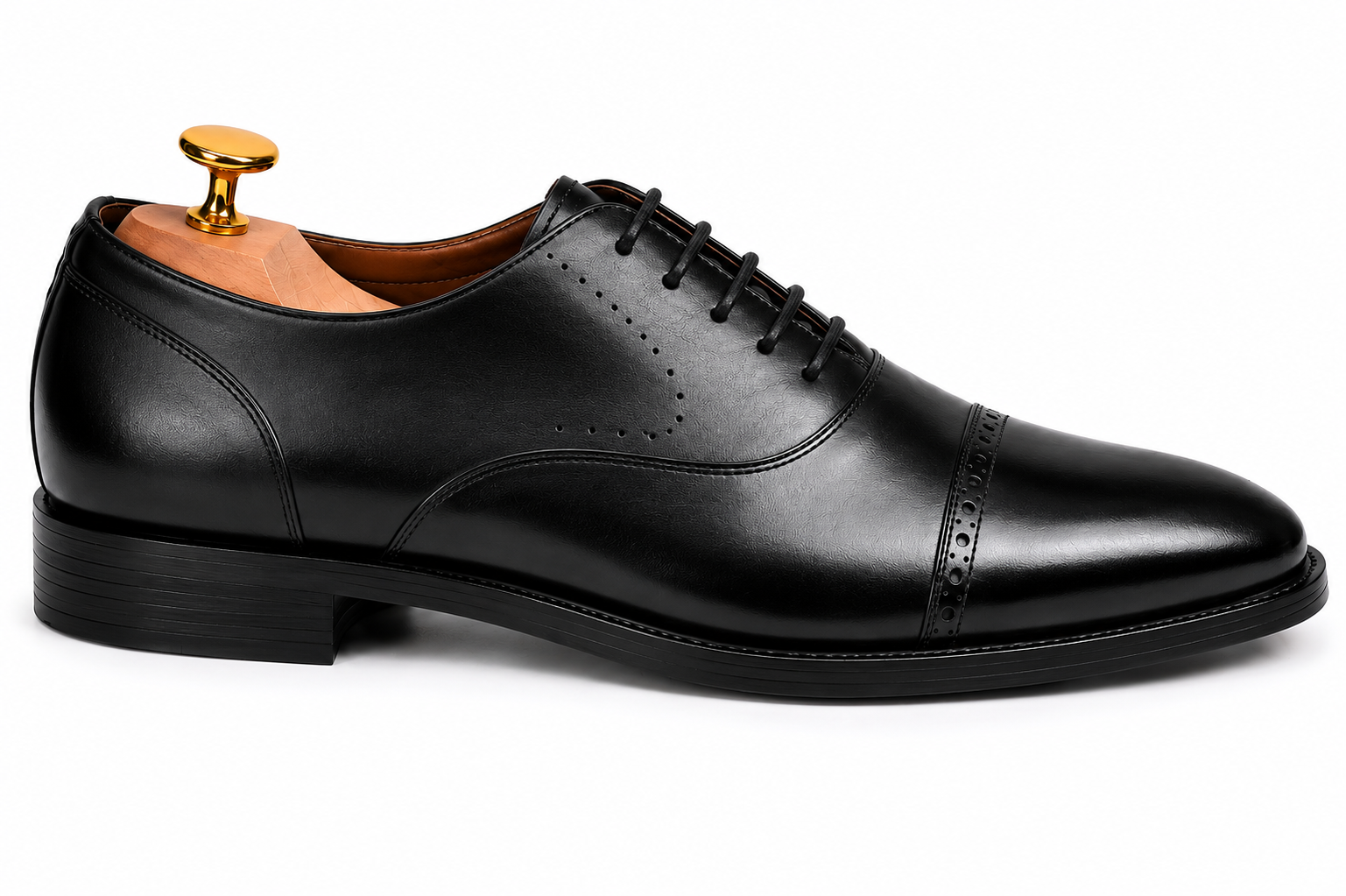 Marcello Semi-Brogue Oxford // Nero Black