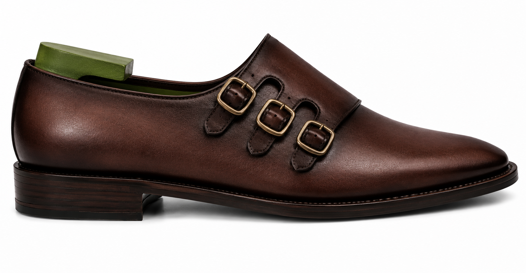 Montecito Double Monk Strap // Dark Chocolate
