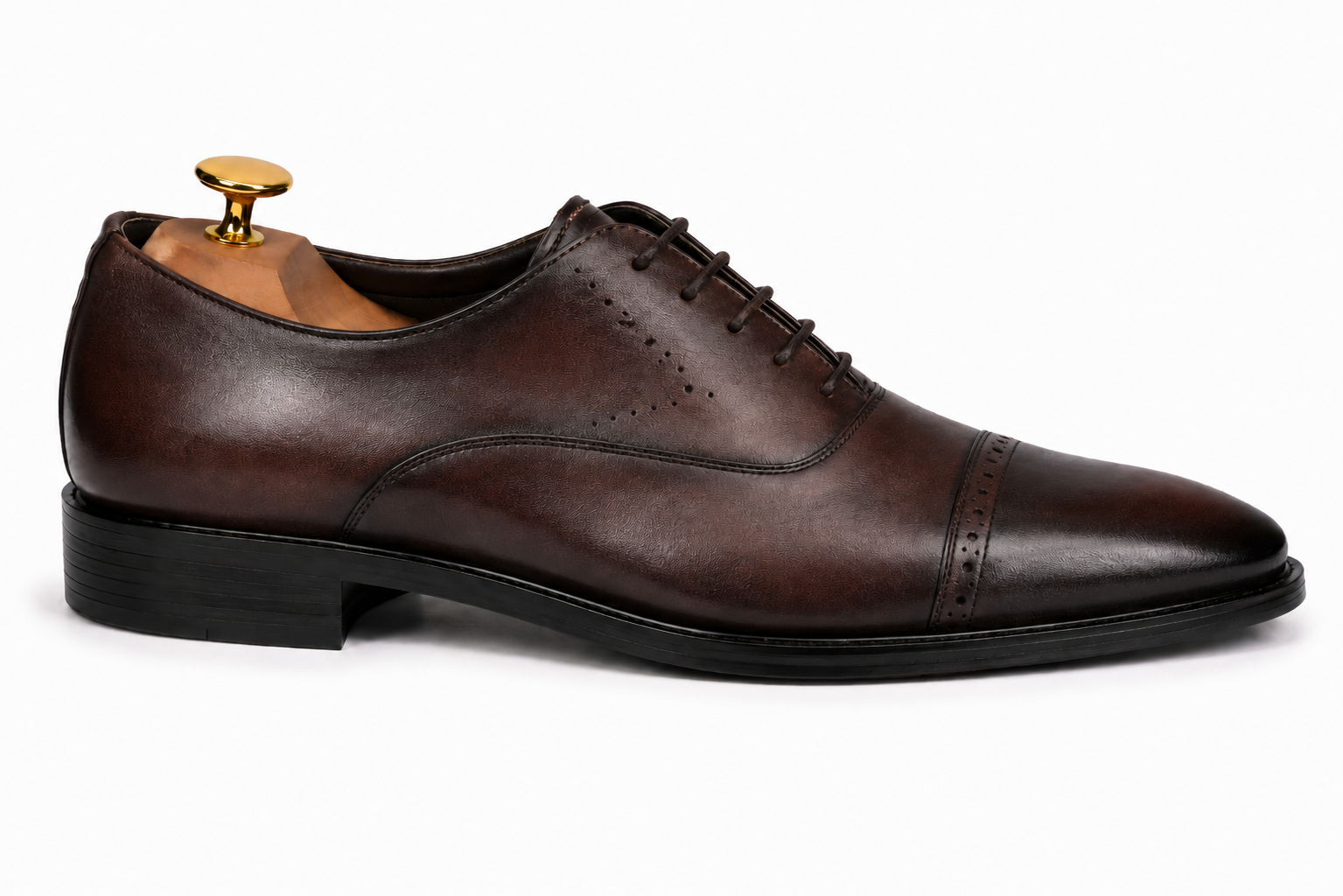 Marcello Semi-Brogue Oxford // Chocolate Brown