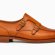 Mexico Double Monk Strap // Honey Tan Burnished