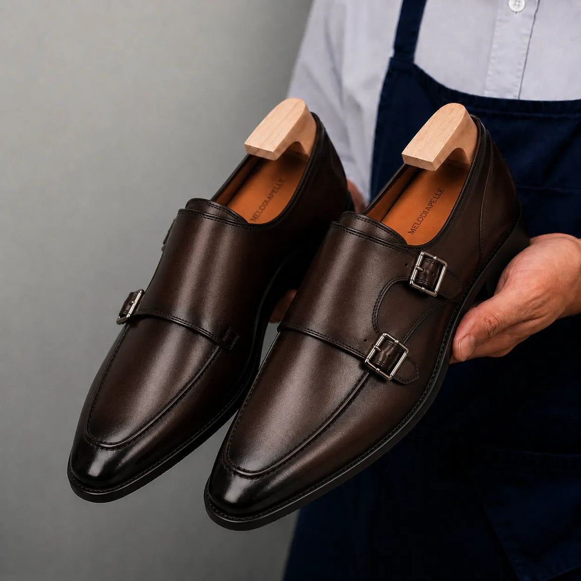 Madrid Single Monk Strap // Dark Chocolate