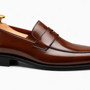 Marbella Apron Penny Loafer // Chestnut