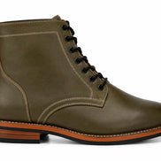 Manila Plain Toe Boot // Olive Green