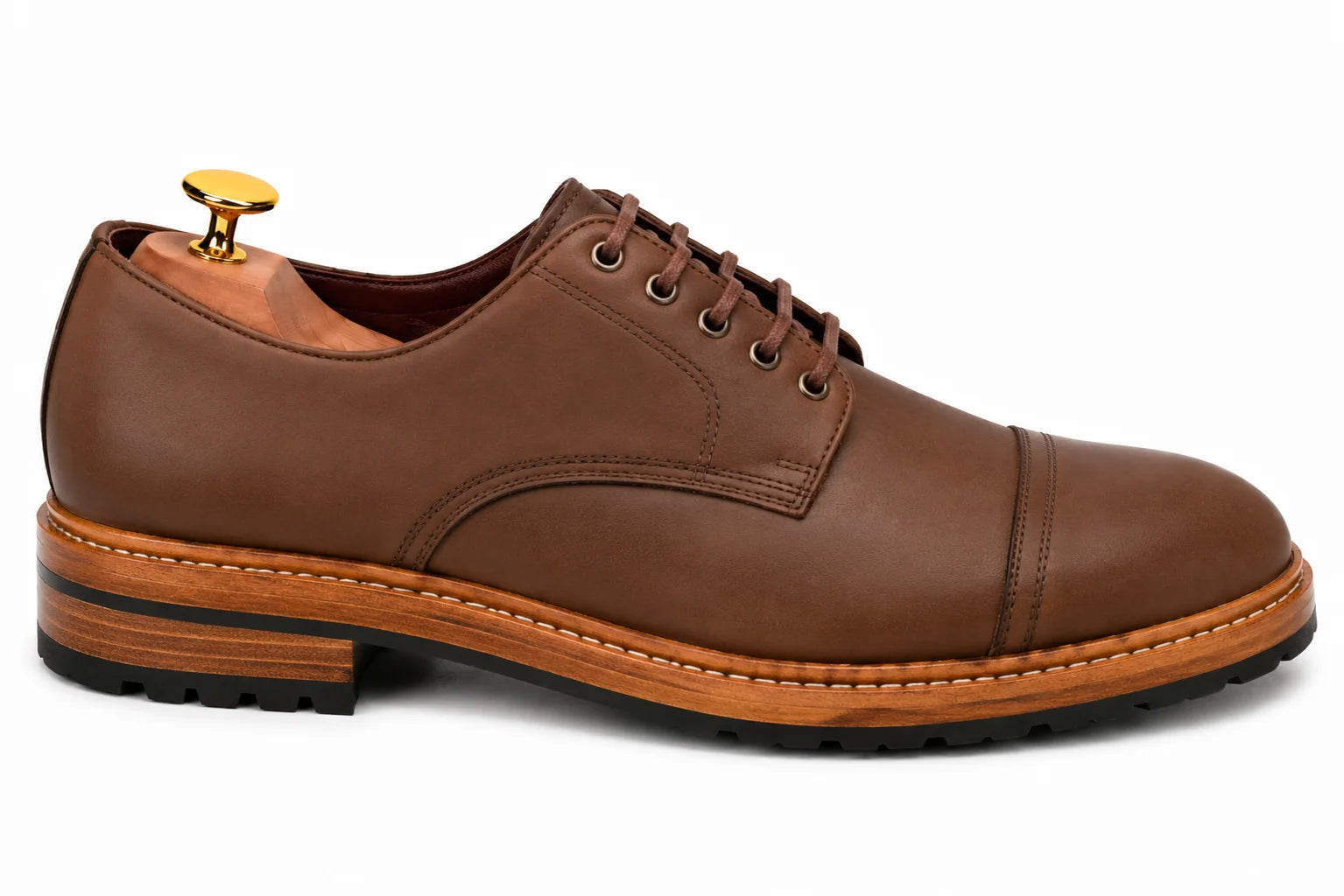 Max Cap Toe Derby // Mole Brown Nubuck
