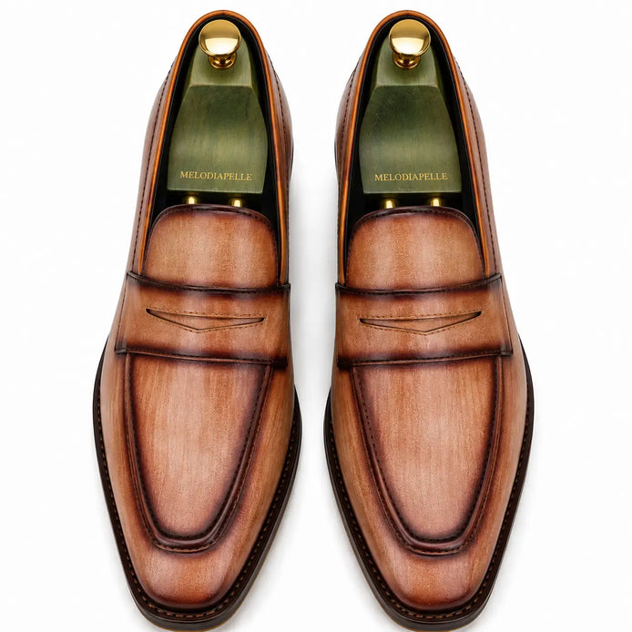 Maximus Dress Penny Loafer // Cognac Burnished