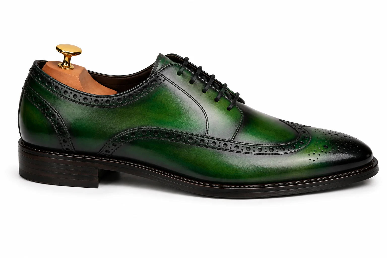 Mossverde Wingtip Brogue Oxford // Sage Green