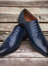 Matelica Deep-Dyed Wholecut Oxford for Men - Hand-Burnished Leather Oxford Shoes