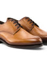 Maserada Warm-Burnish Plain-Toe Derby for Men - Classic Leather Derby Shoes