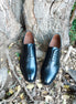 Montenero Rich-Tone Burnished Wholecut Oxford for Men - Hand-Dyed Leather Oxford Shoes