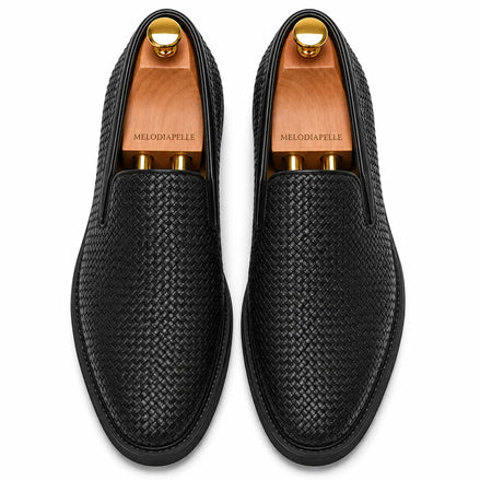 Marengo Embossed Slip-On Sneaker // Nero Black