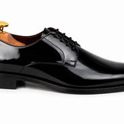 Matera Plain-Toe Derby // Nero Black