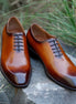 Moncalvo High-Contrast Burnish Wholecut Oxford for Men - Hand-Burnished Leather Oxford Shoes