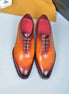 Mattinata Gradient Burnish Wholecut Oxford for Men - Contrast-Lined Leather Oxford Shoes